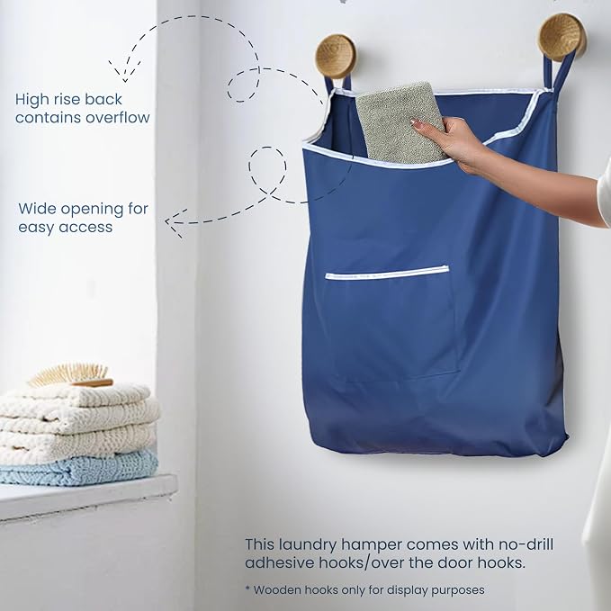 Fine Living Large Hanging Laundry Hamper - Image 4