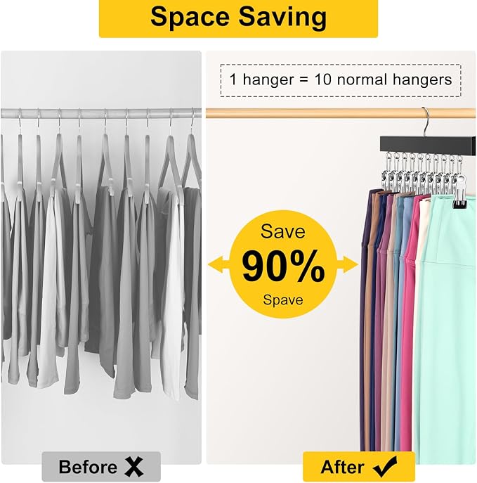 Legging Organizer for Closet, Pants Hangers - Image 4