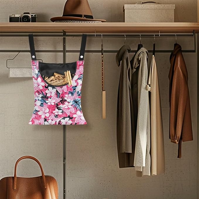 Frangipani Print Clothespin Bag - Image 5
