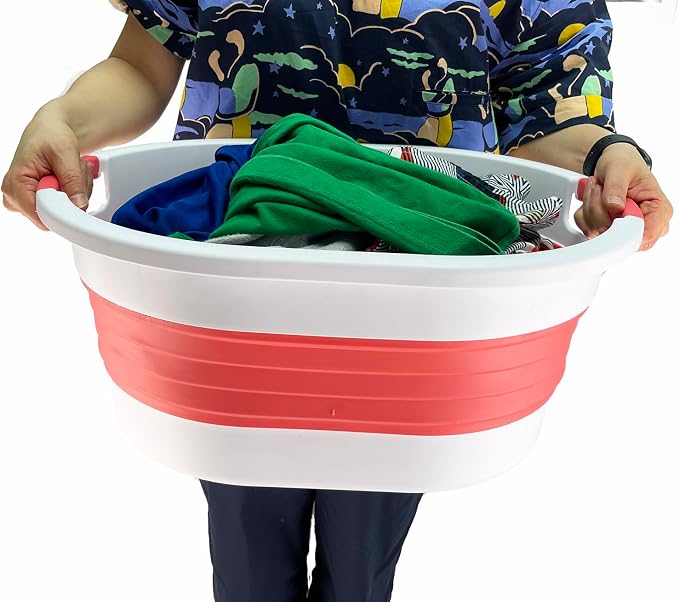 SAMMART 23L Collapsible Plastic Laundry Basket - Image 6