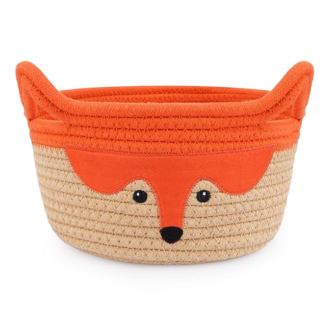 Small Storage Basket, Cute Fox Animal Gift Basket by Hkojewp