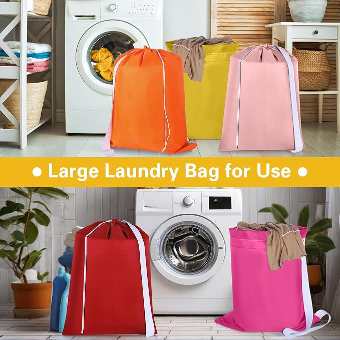 10 Pcs 28 x 40 Inch Nylon Extra Large Laundry Bag - Image 4