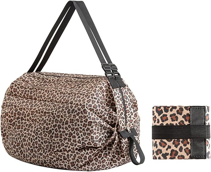 Portable Foldable Shopping Bag Large Capacity Multipurpose Storage Bag Sports by Mozzyyee
