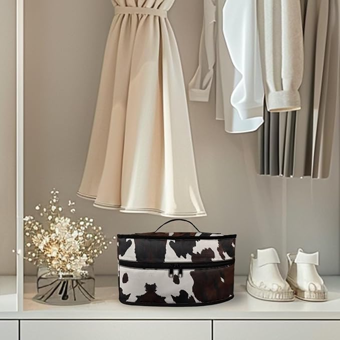 Brown Cow Print Clothes Iron Storage Case - Image 4
