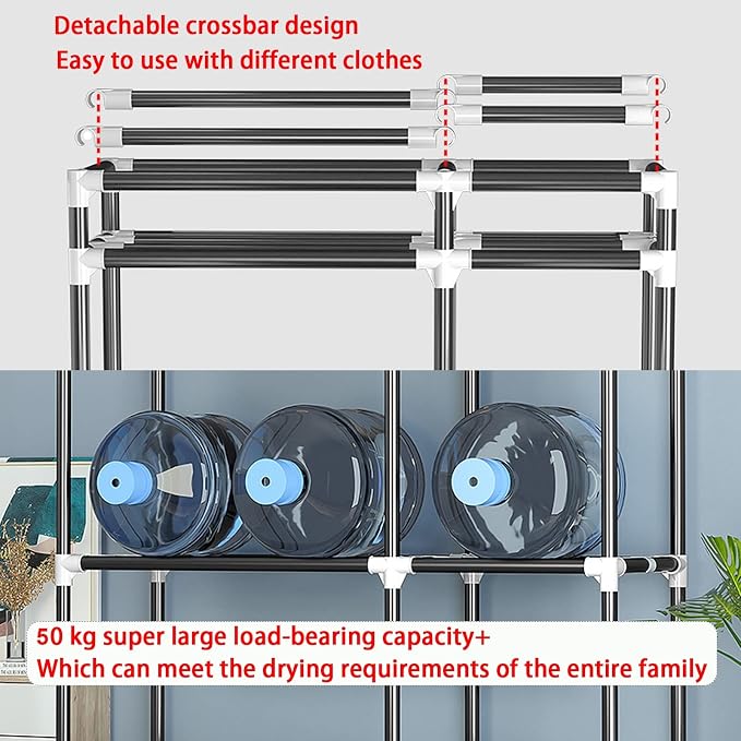 Foldable Electric Heated Clothes Airer Dryer Rack - Image 7