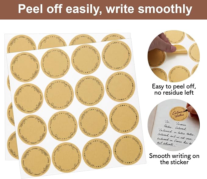 560pcs 2inch Label Stickers, Gift Tag Stickers, Name Tags, Self-Adhesive - Image 3