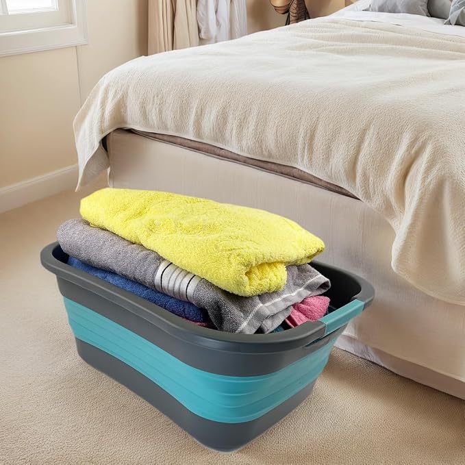 SAMMART 30L Collapsible Plastic Laundry Basket - Image 2