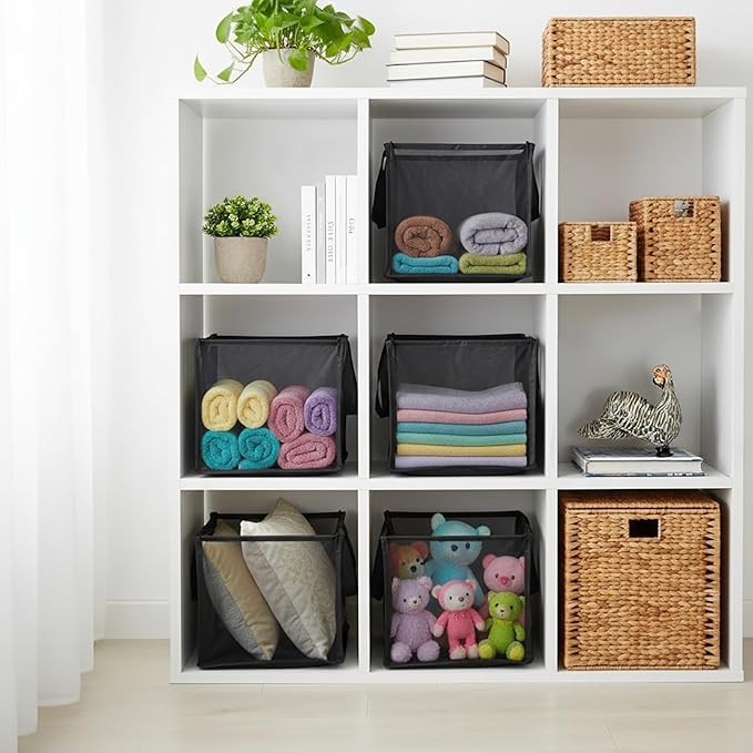 SOUJOY 4 Pack Popup Laundry Hamper, Collapsible Mesh Laundry Baskets - Image 7