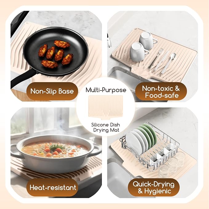 Large Premium Silicone Dish Drying Mat - Image 3