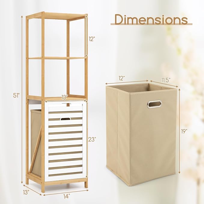 Giantex Tilt Out Laundry Hamper - Image 3