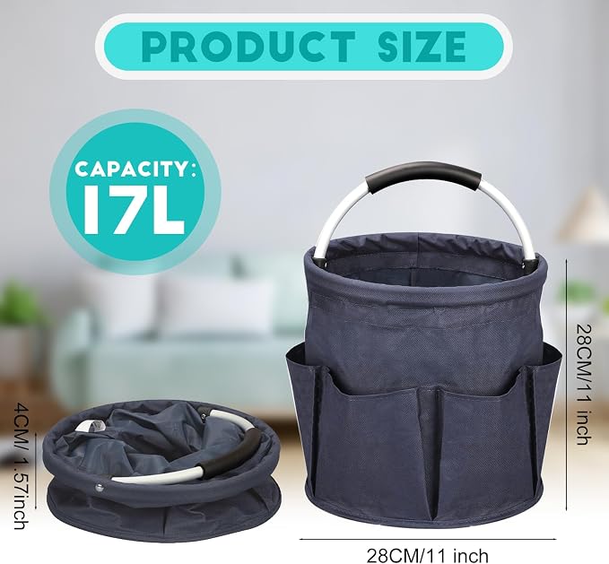 Cleaning Caddy for Cleaning Supplies, 17L Cleaning Supply Caddy - Image 3