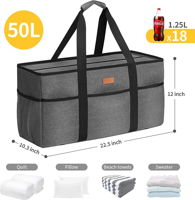LHZK Stand Up Extra Large Utility Tote Bag - Image 3