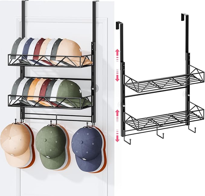 SWTYMIKI Over Door Hat Organizer by SwtyMiki-TidyHomeSweetLife