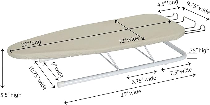 Household Essentials Tabletop Ironing Board - Image 6