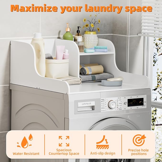 Laundry Countertop for Washer and Dryer, 2-Tier Washer Dryer Topper - Image 7