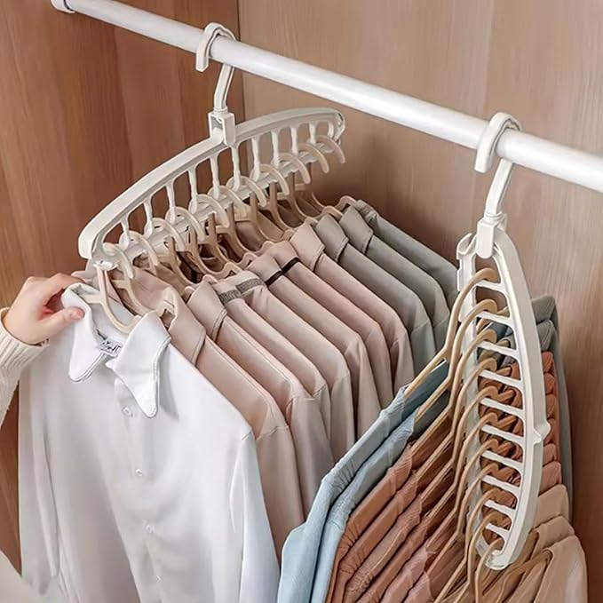 Closet Organizer Hangers – Space Saving Bar, Garment Holder | Multi-Hole - Image 2