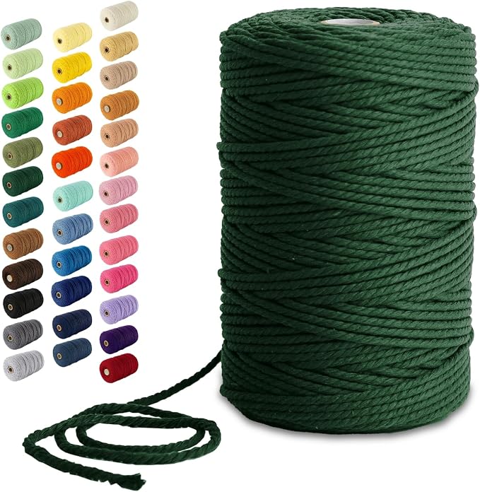Nook Theory Macrame Cord - 3mm 220 Yards Cotton Rope by NookTheory