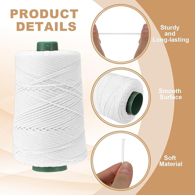 YELARXI Polyester Macrame Cord, 3mm x 219 Yards Polypropylene Macrame Cords - Image 3