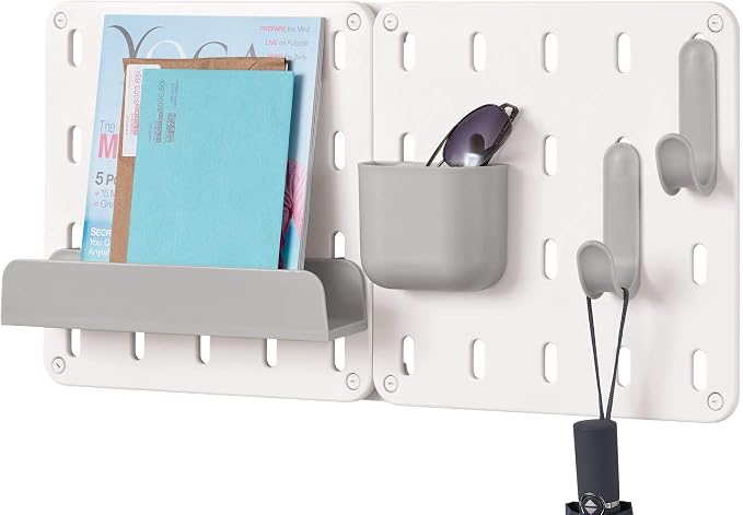 iDesign Cade BPA-Free Plastic Modular Hanging Pegboard Organizer Storage Bin - Image 5