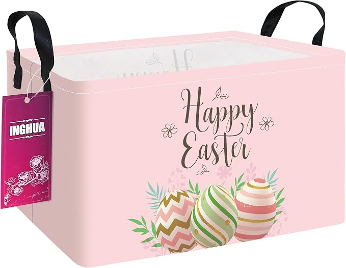 Rectangular Storage Basket Fabric Organizer Bin by INGHUA