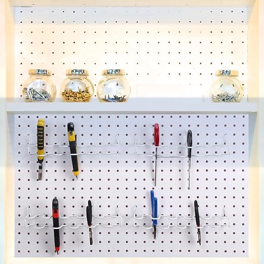 Hanaive 4 Pieces Pegboard Pliers Holder, Holds 11 Plier Per Rack, Steel - Image 5
