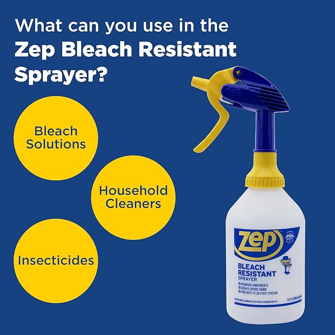 Zep Bleach Resistant Professional Sprayer Bottle - 32 oz - ZUPRO2-30 Foot - Image 5