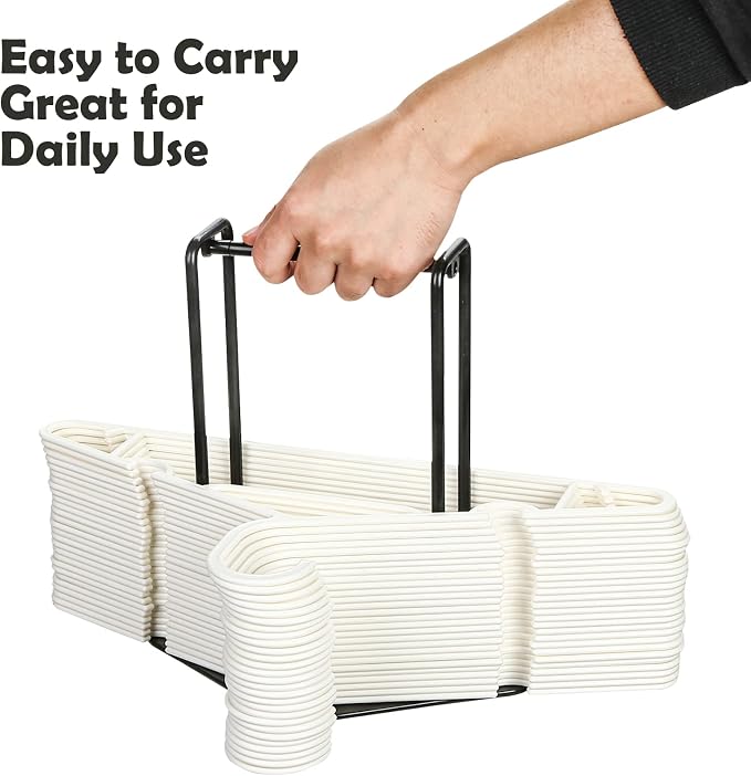 Portable Hanger Organizer Rack, Hanger Storage Stacker Holder Caddy - Image 4