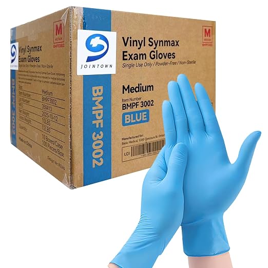 Jointown Basic Medical Synmax Vinyl Exam Gloves by JointownInternational