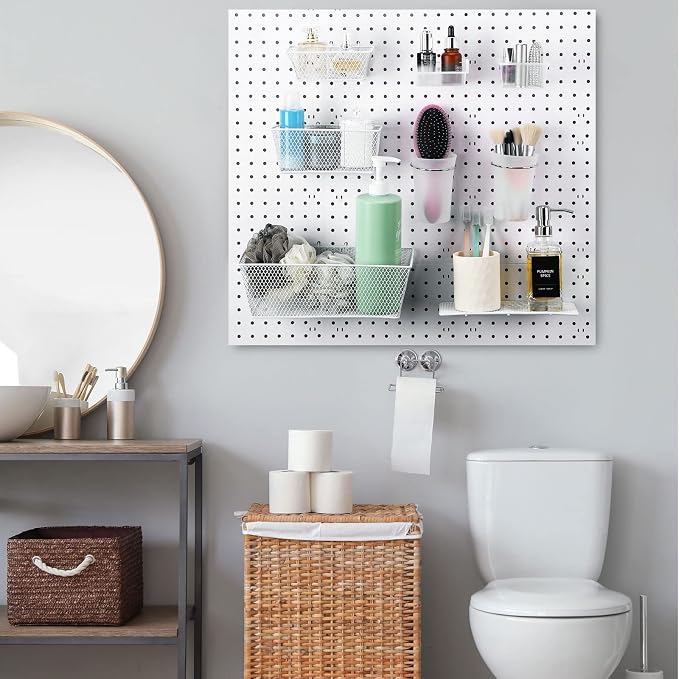 Sieral 30 Pcs Pegboard Organizer Accessories Kit Includes Peg Board Shelving - Image 6