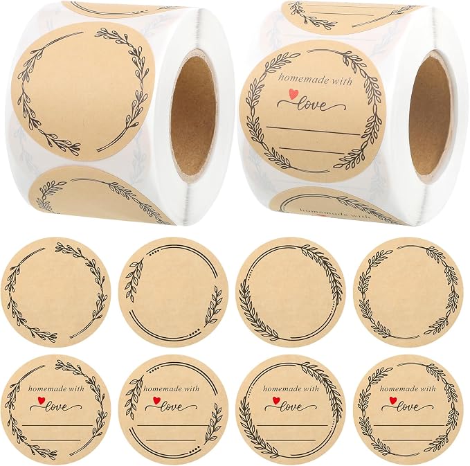 600 Pcs Canning Labels 2" Label Stickers by auroray