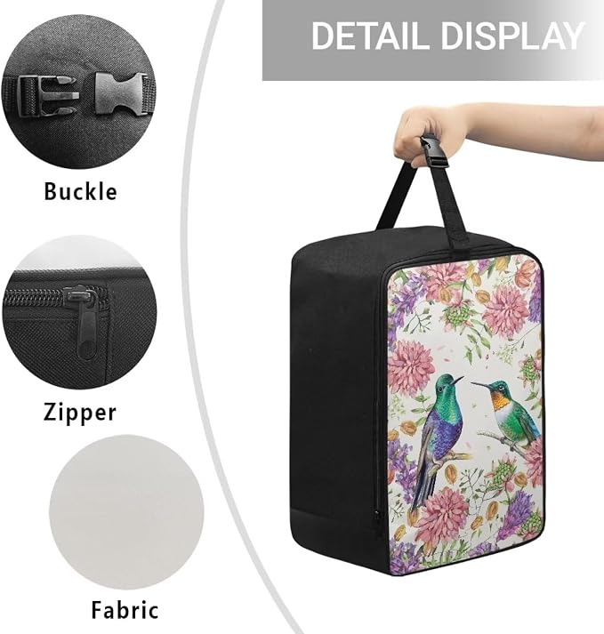 Floral Hummingbird Travel Iron Storage Bag - Image 5
