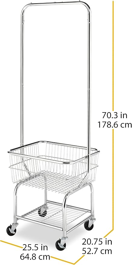 Whitmor Commercial Rolling Laundry Butler - Image 2