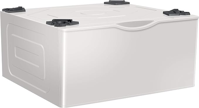 SAMSUNG 27-Inch Washer Dryer Pedestal Stand w/ Pull Out Laundry Storage Drawer - Image 6