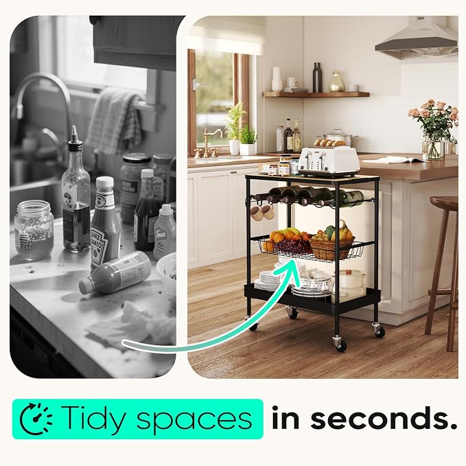 Sekey Rolling Kitchen Cart - Image 7