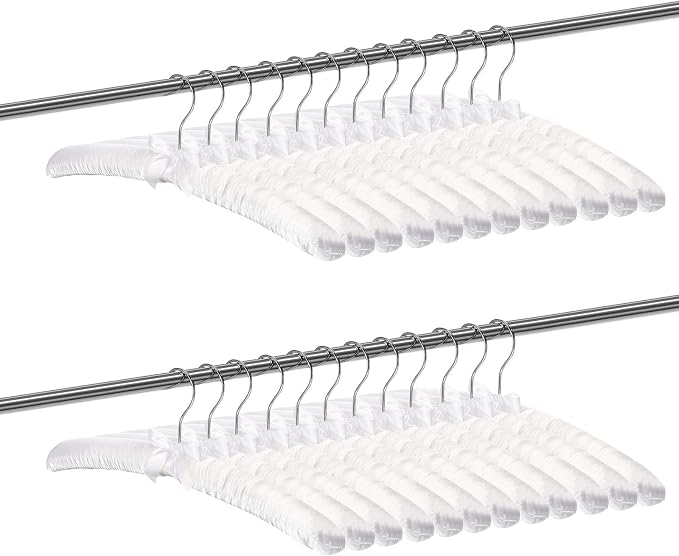 Jetec 24 Pieces Satin Padded Hangers - Image 2