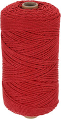 HARFINGTON Natural Macrame Cord 2mm x 220 Yards 3 Strand Twisted Cotton Macrame by HARFINGTON