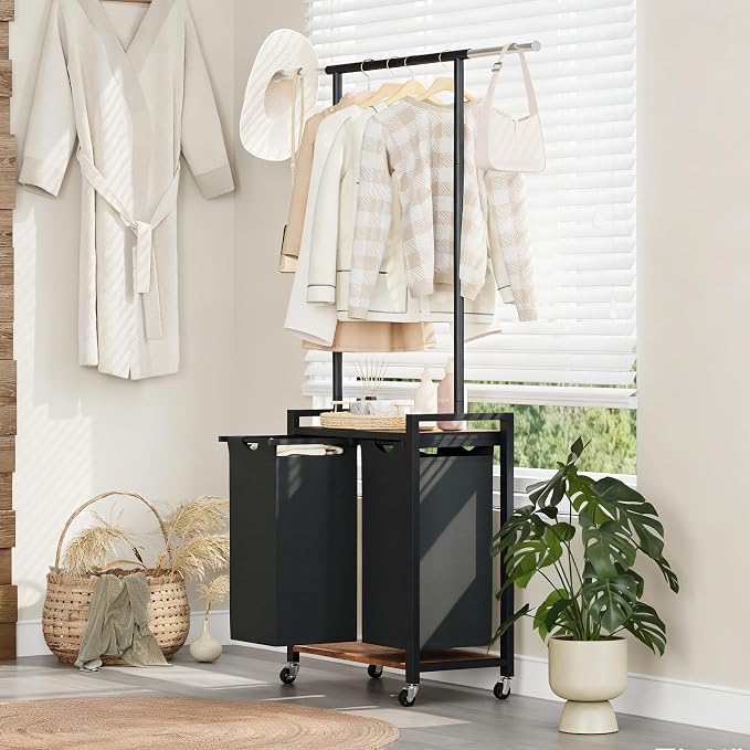 SunyFurn 2-Section Laundry Sorter - Image 6