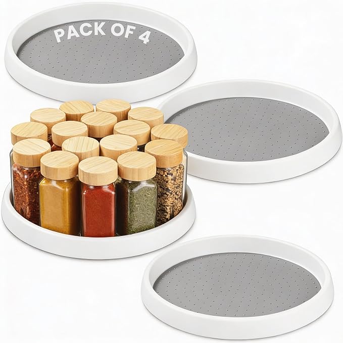 Oizeir 10 Inch Lazy Susan Set of 4 by Oizeir