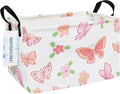 LANGYASHAN Rectangular Storage Bin Collapse Canvas Fabric Cartoon Storage Basket by LANGYASHAN