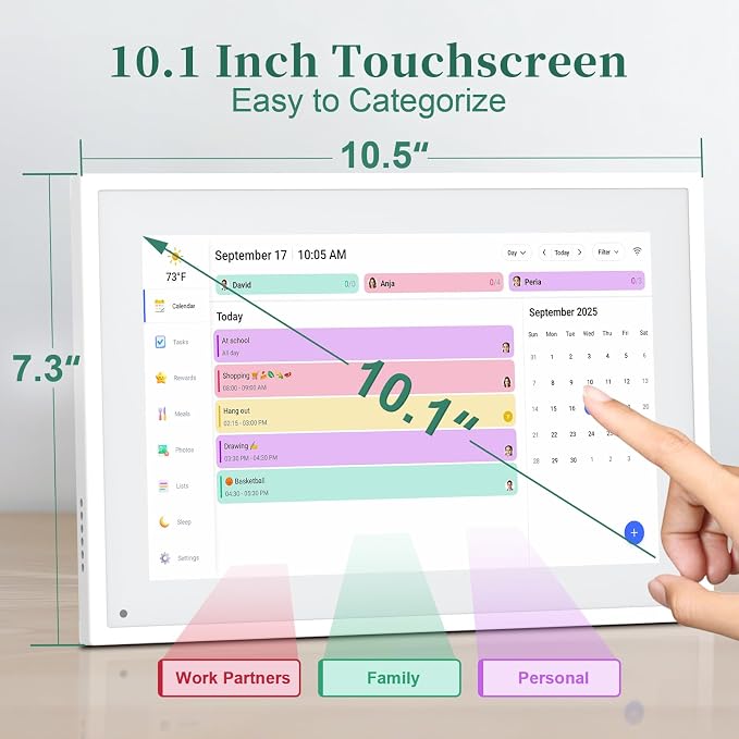 Smart WiFi Digital Calendar, HD Touch Screen Home Interactive Electron Calender - Image 6