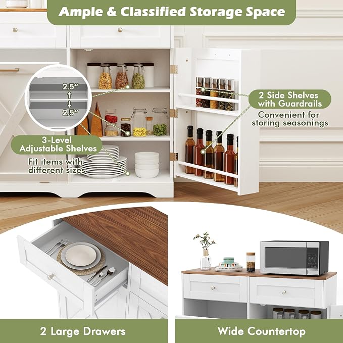 LOKO Tilt Out Trash Can Cabinet, Kitchen Island - Image 5
