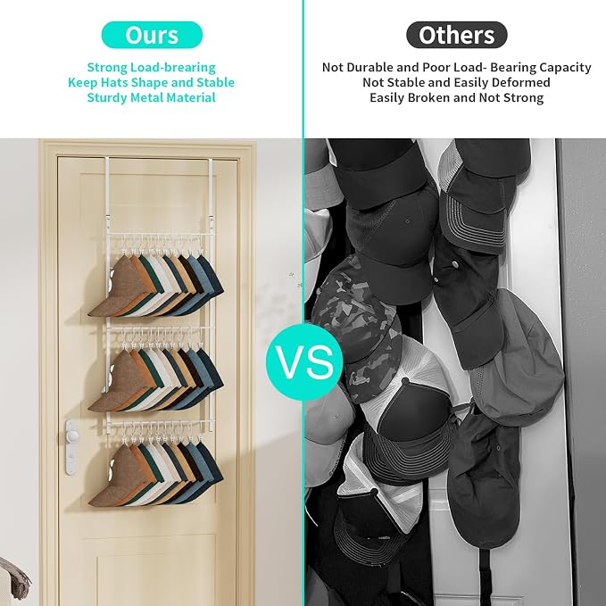 HapiRm Over Door Hat Rack - Image 4