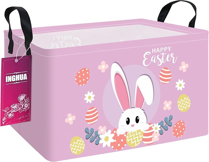 Rectangular Storage Basket Fabric Organizer Bin by INGHUA