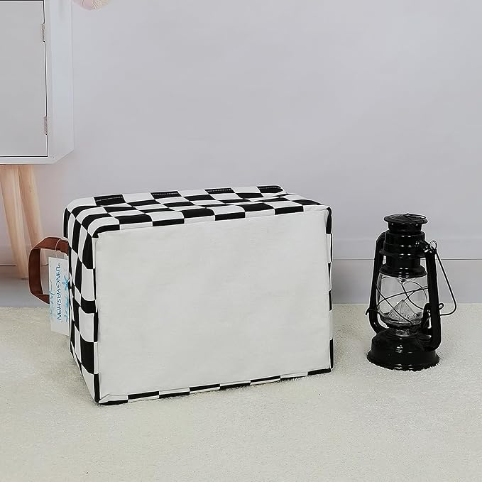 LANGYASHAN Rectangular Storage Bin Collapse Canvas Fabric Cartoon Storage Basket - Image 8