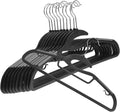10pcs Non- Plastic Hangers for Adults Heavy Duty Clothes Hangers Space Saving by HOUDERCO