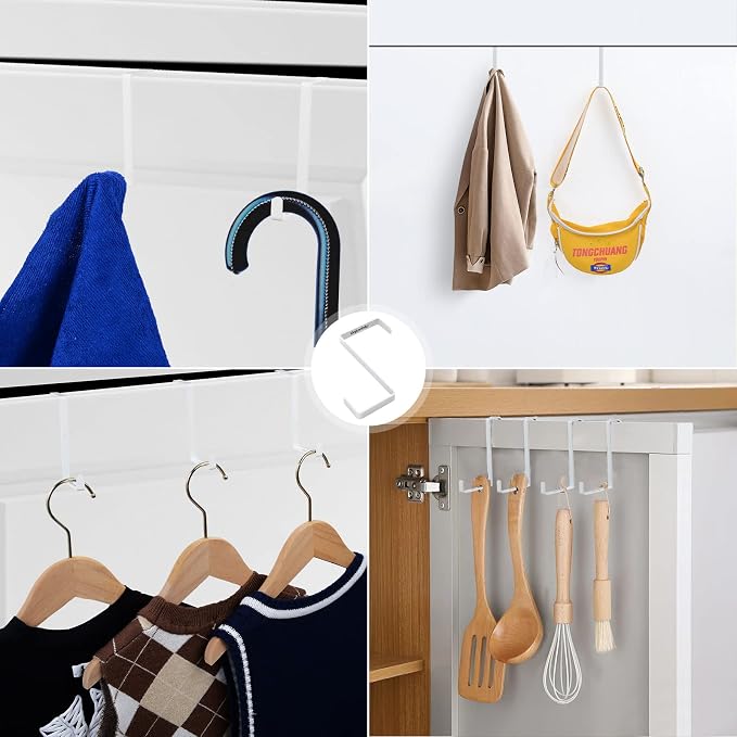 Unjumbly 4 Pack Over The Door Hooks - Image 4