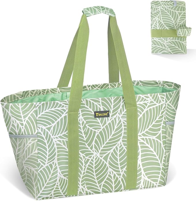 BALEINE Soft 9 Gallon Extra Large Utility Tote, Foldable Reusable Storage Bag by BALEINE