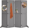 Bonnlo 4 Panel Pegboard Freestanding, 5 FT Portable Display Board Organizer by Bonnlo