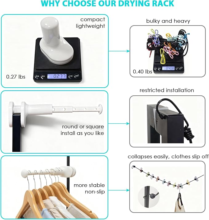 Portable Travel Clothes Drying Rack - Image 6
