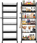 6in 6 Tier Slim Storage Cart by Seadasyoon